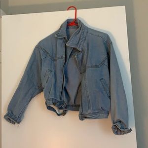 Cropped denim jacket
